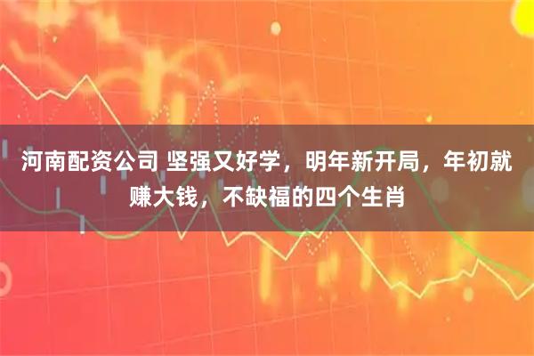 河南配资公司 坚强又好学，明年新开局，年初就赚大钱，不缺福的四个生肖